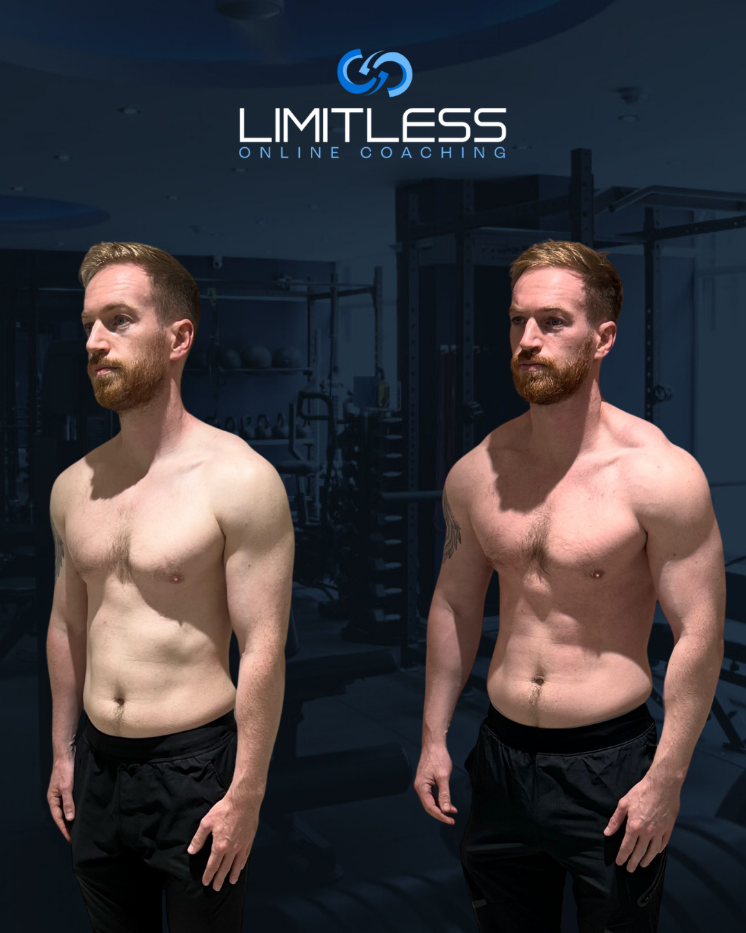 Mike before and after