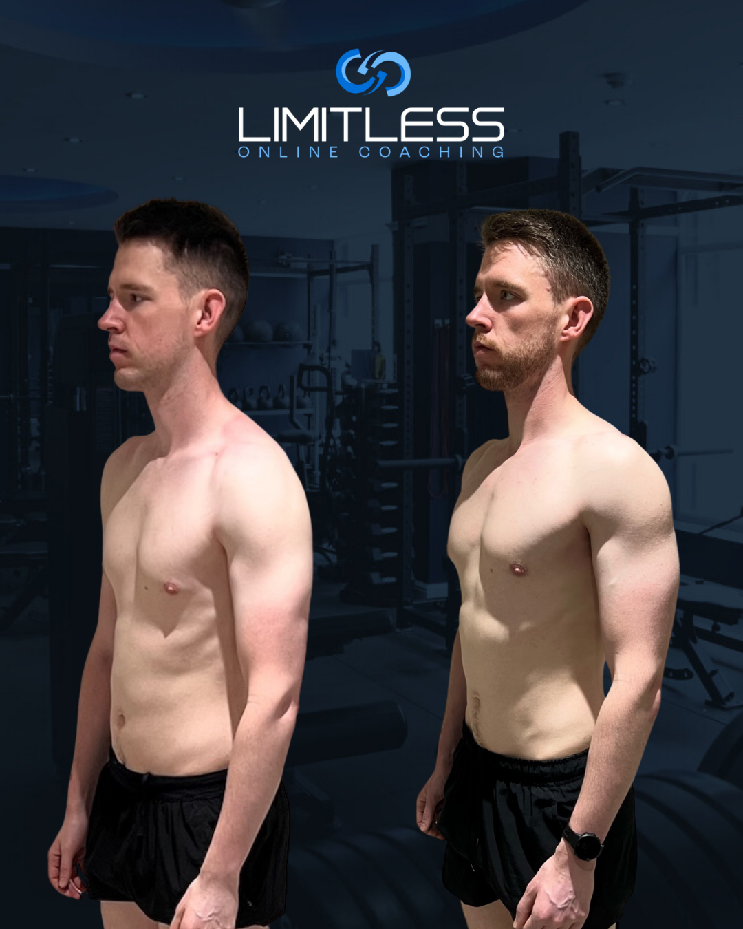 Tom before and after
